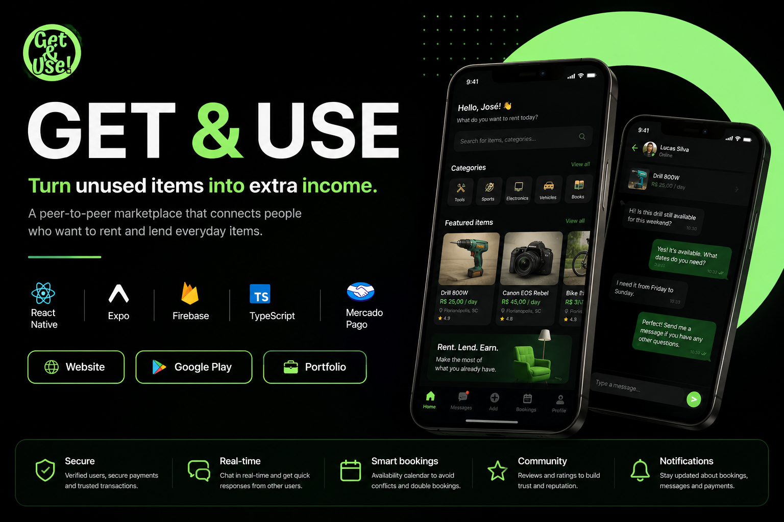 Banner do marketplace Get & Use